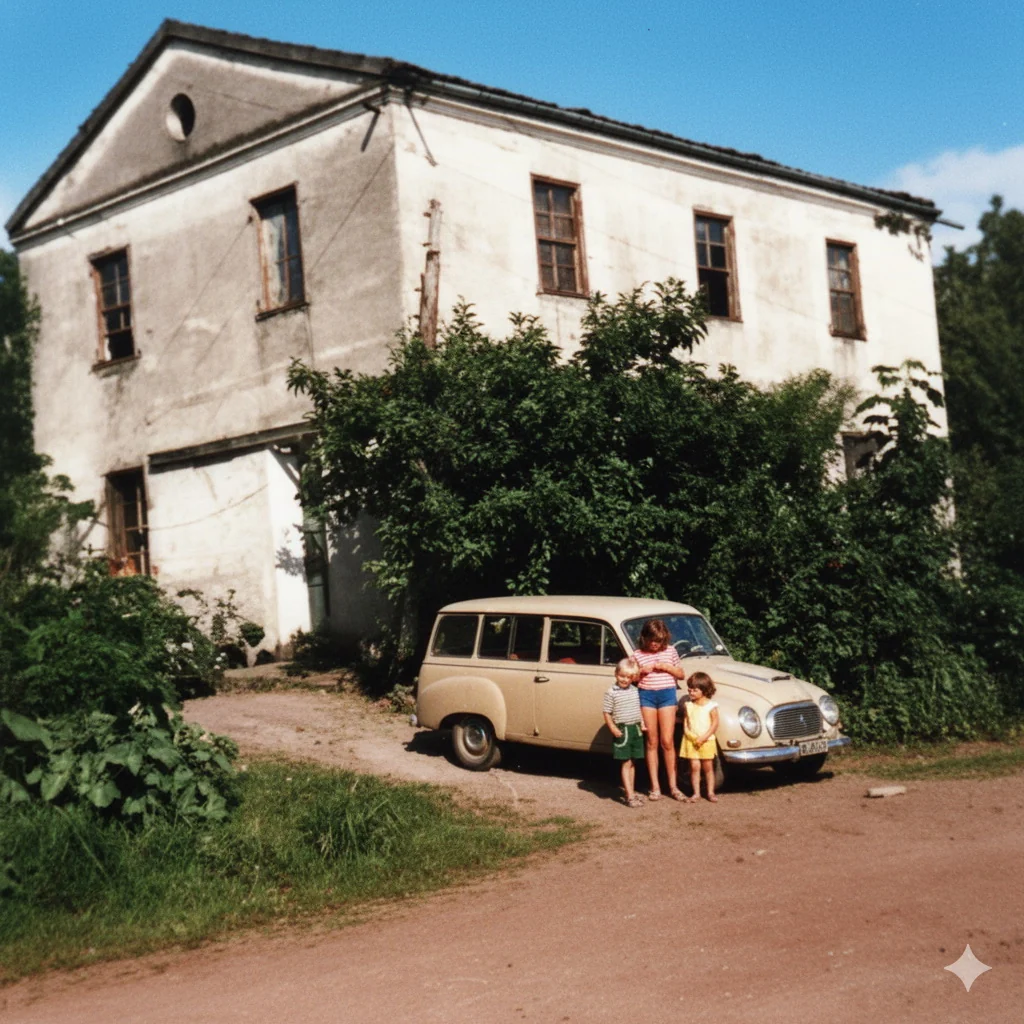 Foto restaurada e colorizada: Maquina Agricola Na Lavoura