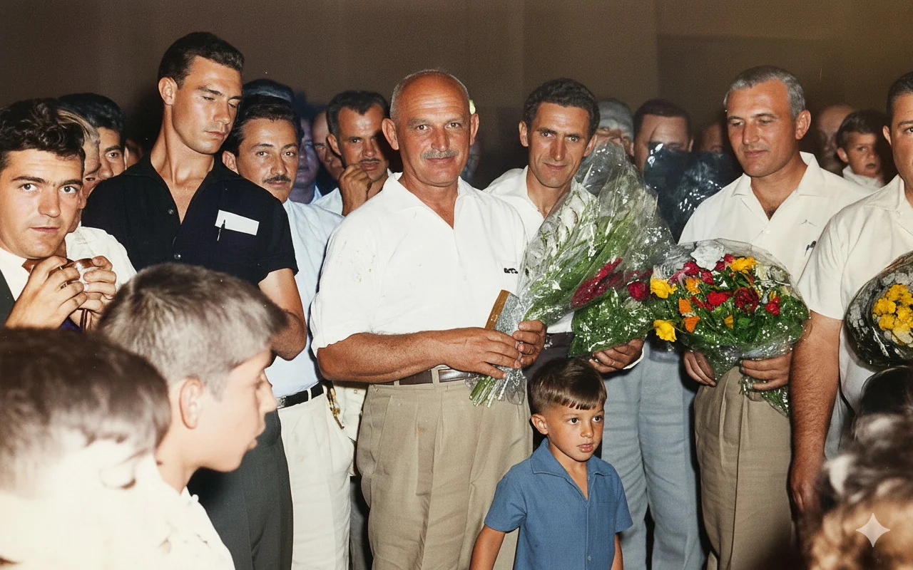 Foto restaurada e colorizada: Encontro De Familia